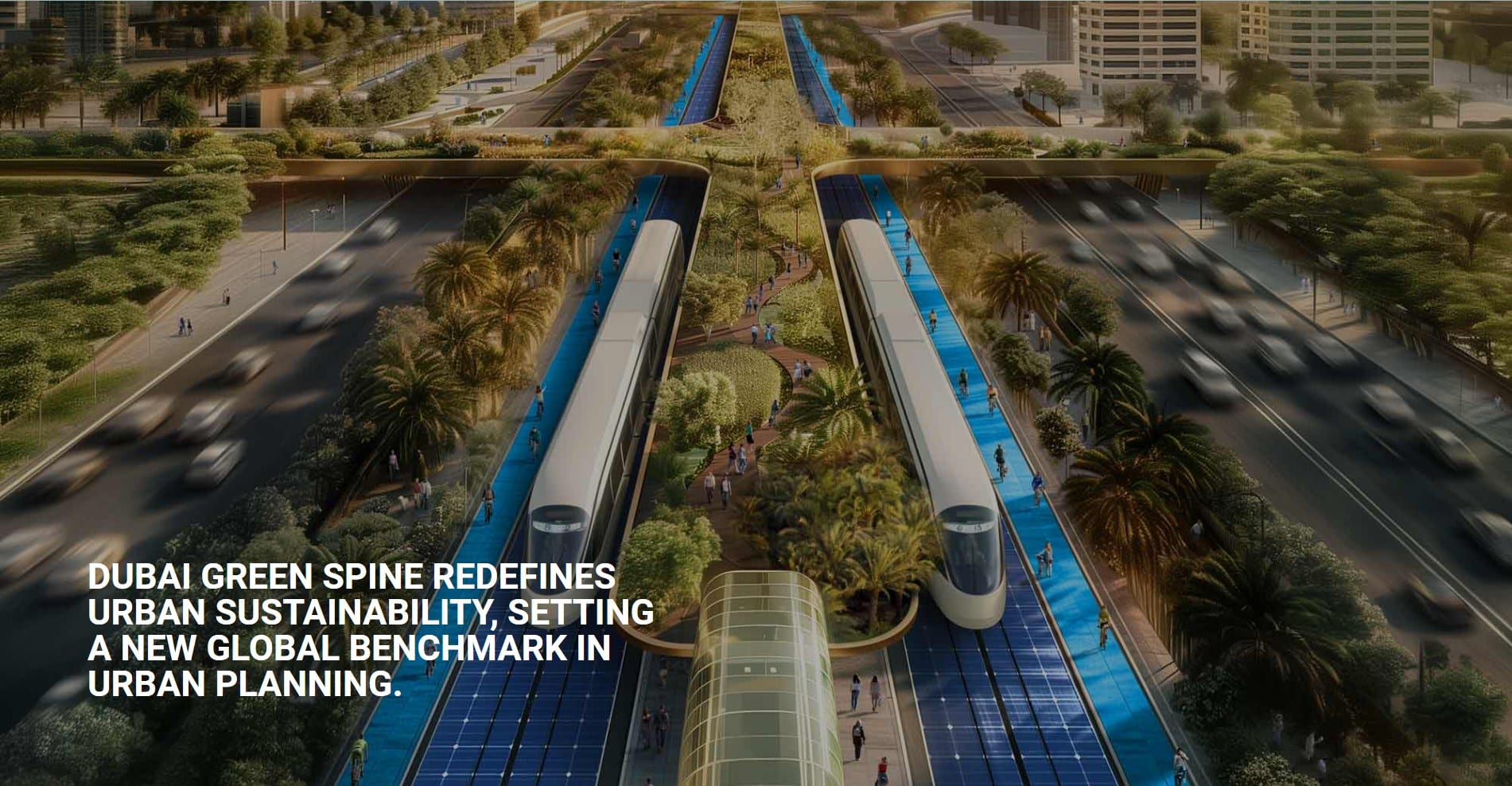 ドバイの世界でもっとも環境にやさしい高速道路プロジェクト「グリーン