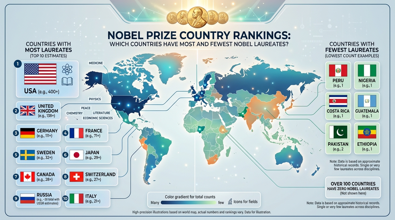 ノーベル賞 国別ランキング アジア